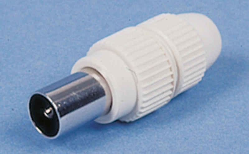 Купить онлайн Коаксиальный штекер для приема ТВ, белый