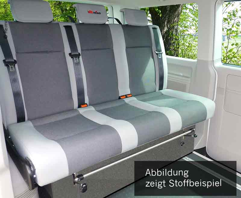 Купить онлайн Спальная скамья VW T6/T5 V3000 размер 14, ширина 1305 мм, 3-местная, заднее сиденье T5 и T6