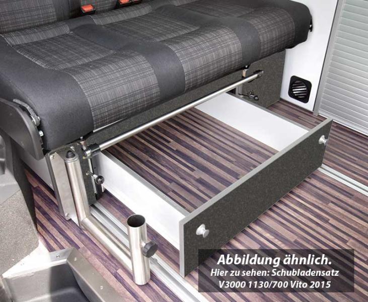 Купить онлайн Спальная скамья с выдвижным ящиком VW T6/5 V3000 размер 17 уикэндер - декор базальт