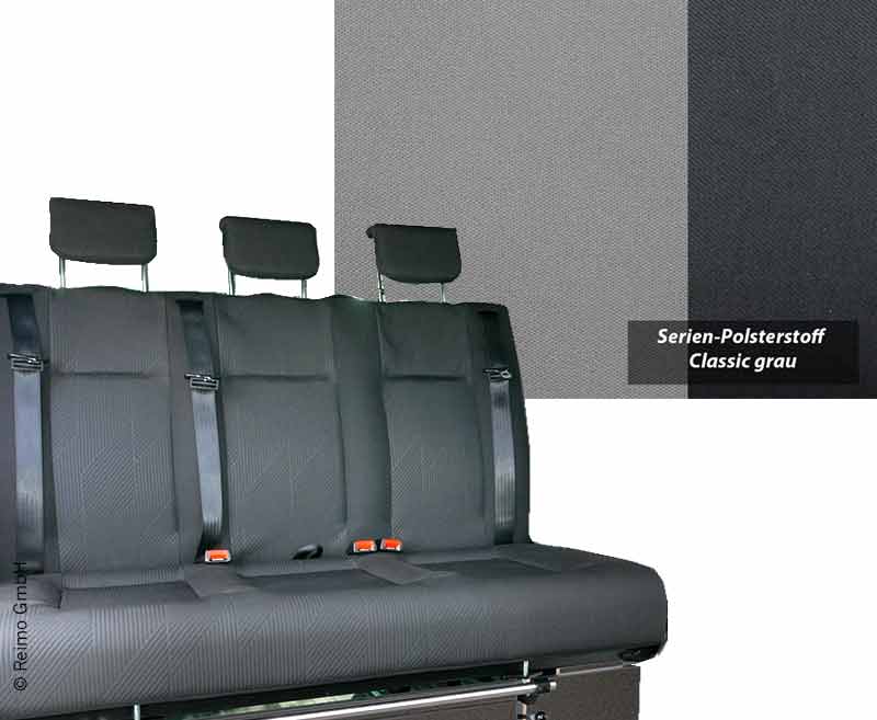 Купить онлайн Скамья для сна/сиденья V3000 размер 17 для Renault Trafic, Opel Vivaro, Fiat Talento - Классический серый