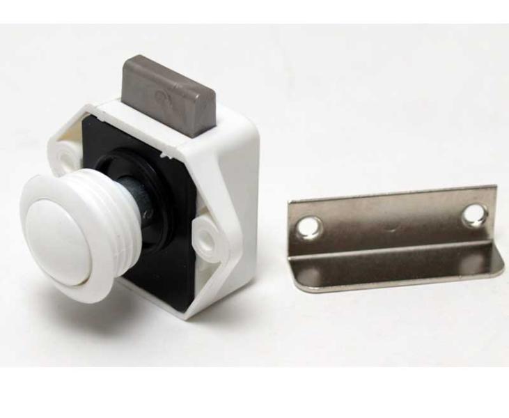 Купить онлайн Push Lock Mini - мебельный замок белый