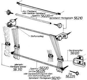Купить онлайн Комплект для монтажа на спиральную ленту светло-серый