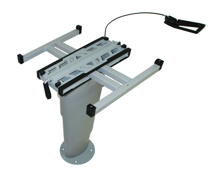 Купить онлайн Одностоечный подъемный стол Primero Comfort, 350-710 мм, серебристо-серый