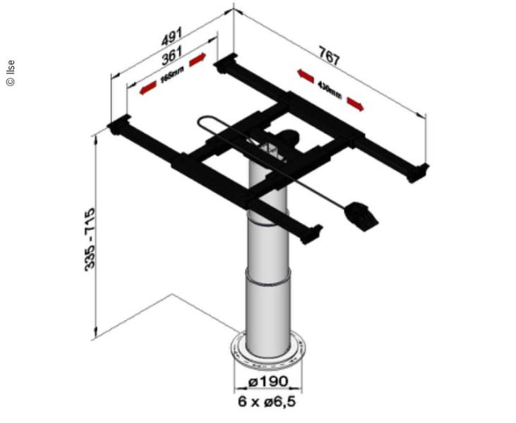 Купить онлайн Подъемная рама 5993 SS8 с кручением и смещением