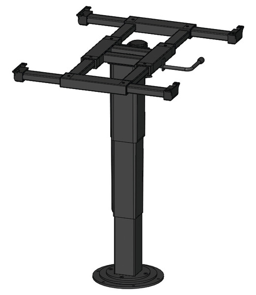 Купить онлайн Подъемный стол с одной колонной 340-715 мм, верхняя и нижняя высота