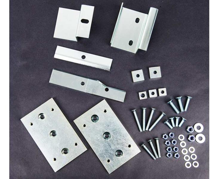 Купить онлайн Крепежный комплект направляющих Grizzly VW T6/5 KR - расстояние 651 мм