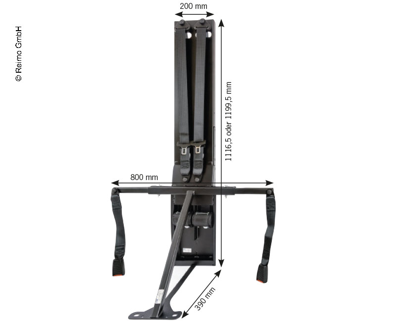 Купить онлайн Кронштейн ремня для 2 человек Стандартный комплект