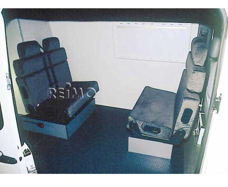 Купить онлайн Комплектация скамейки Divan 502, рычаг управления справа, крышка в серую полоску