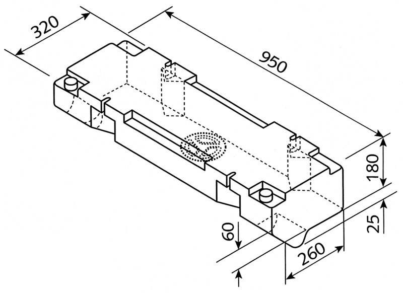 Купить онлайн Резервуар для воды VW T2 45л