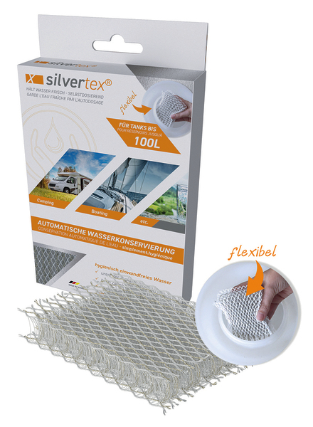 Купить онлайн Серебряная сетка Silvertex для сохранения воды - гигиена резервуаров для резервуаров до 120 л