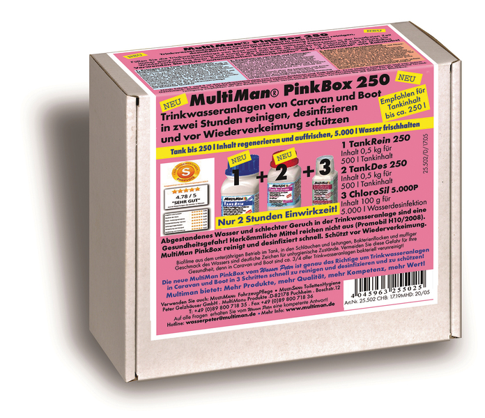 Купить онлайн Multiman PinkBox 250 для очистки системы питьевой воды