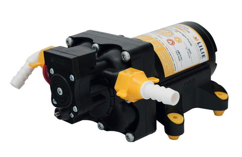 Купить онлайн Насос серии LILIE Soft бело-желтый с байпасным управлением - 3,1 бар 12,2 л/мин