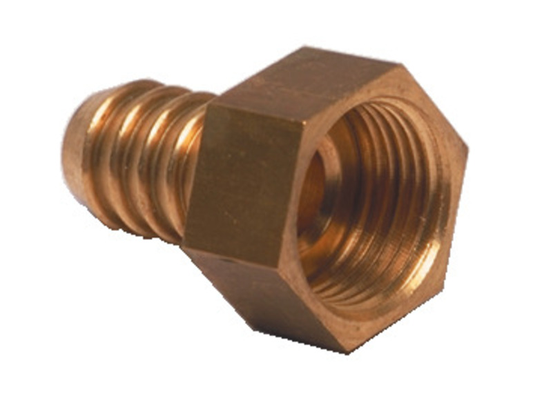 Купить онлайн Латунная насадка прямая 1/2" x 10 мм