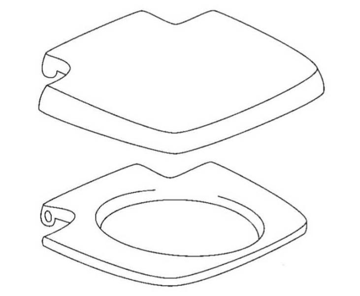 Купить онлайн Сиденье для унитаза с крышкой 465 гр.