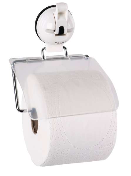 Купить онлайн Держатель рулона туалетной бумаги с присоской, белый, до 3 кг