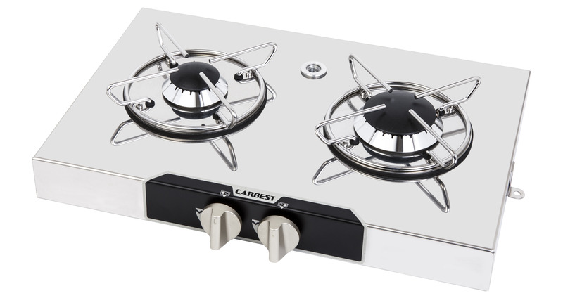 Купить онлайн Встроенная газовая плита с 2 конфорками.