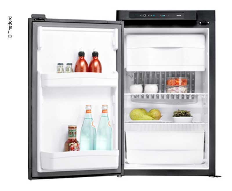 Купить онлайн Холодильник абсорбционный Thetford N4080E+ - 230В, 12В, газ, дверная петля справа/слева