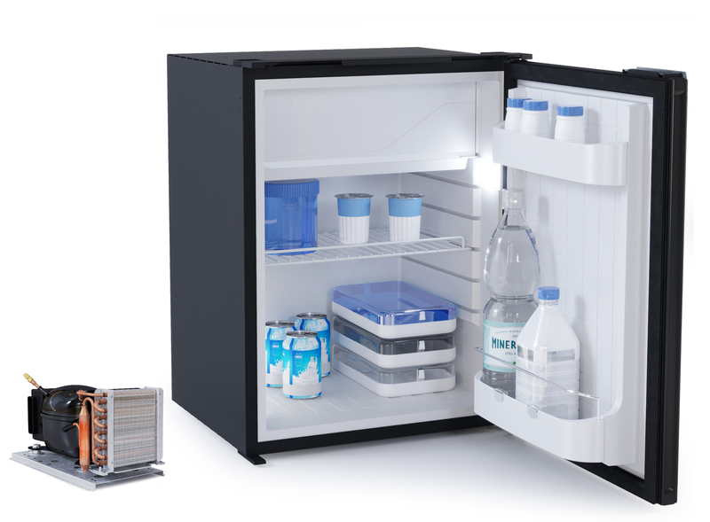 Купить онлайн Компрессорный холодильник Vitrifrigo C75L - черный, 75 литров