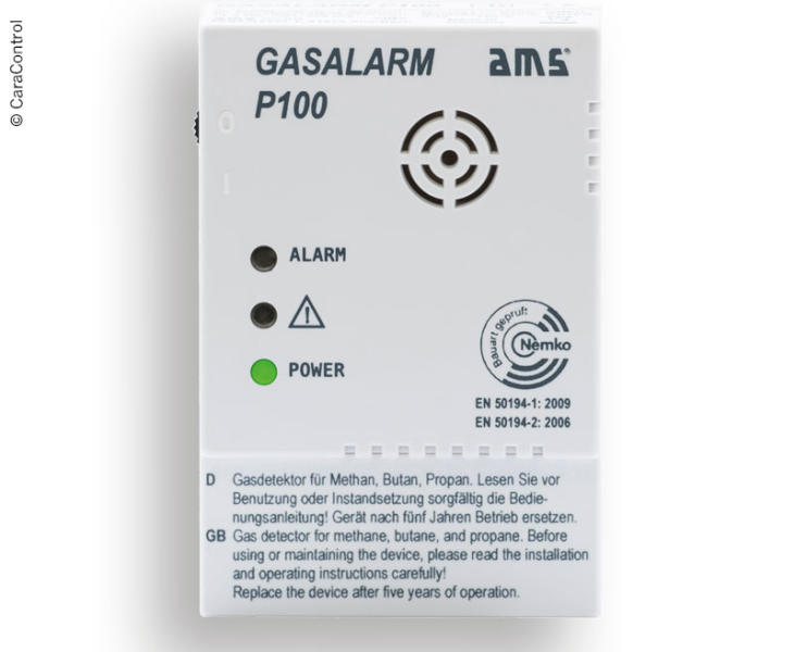 Купить онлайн Газовая сигнализация P100 с коммутационным выходом 12V DC, AMS