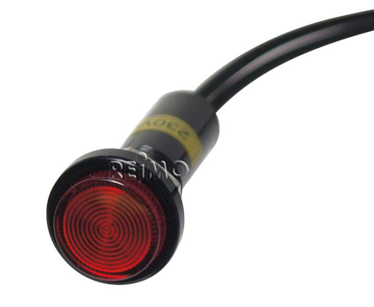 Купить онлайн Неоновая сигнальная лампа красного цвета 230В