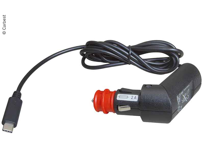Купить онлайн Автомобильный USB-кабель для зарядки 12-24В, 5В, 300мА, длина кабеля: 1,8м