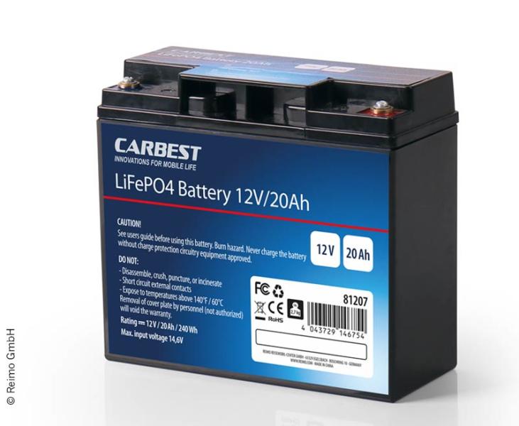 Купить онлайн Батарея LiFePo4 20 Ач от Carbest