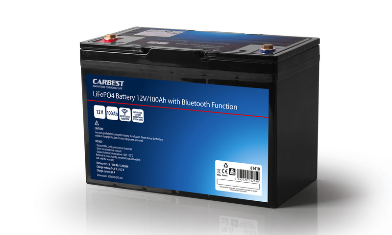 Купить онлайн Аккумулятор Carbest LiFePO4 с технологией Bluetooth 100 Ач
