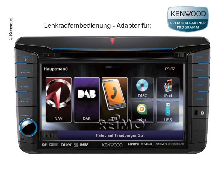 Купить онлайн Навигационная система Womo: пульт на руль VW T5 адаптер Kenwood