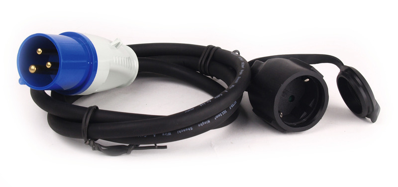 Купить онлайн Адаптерный кабель CEE Carbest: муфта Schuko/штекер CEE 3x2,5 мм, длина 40 см
