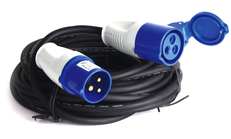 Купить онлайн Удлинительный кабель CEE 20 м 230 В 3x1,5 мм² с разъемом CEE и вилкой CEE