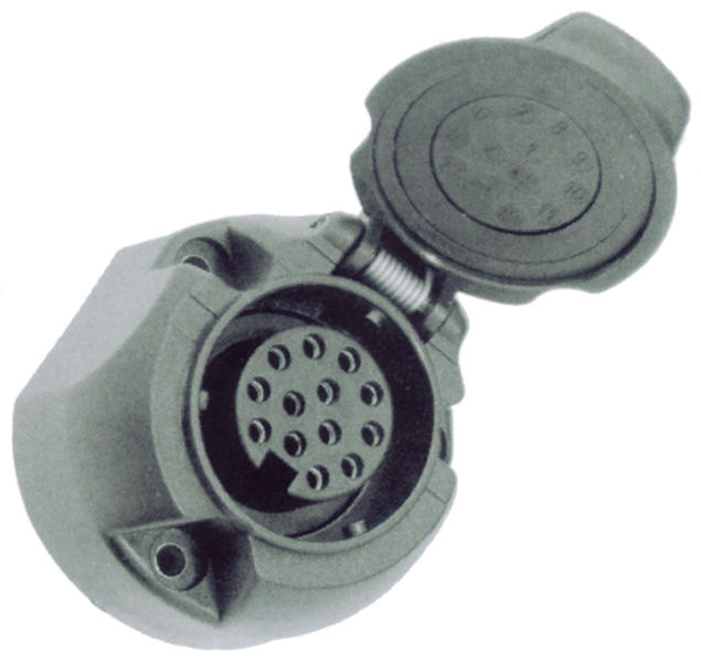 Купить онлайн Carbest 13-контактная розетка для прицепа с отключающим контактом для заднего противотуманного фонаря