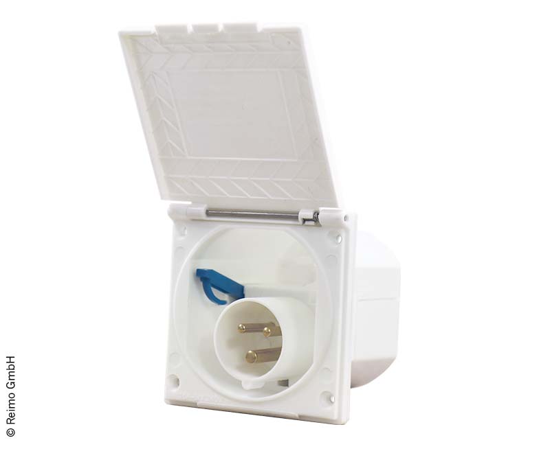 Купить онлайн Входная розетка Carbest CEE квадратная - белая