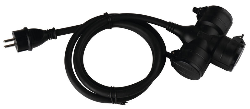 Купить онлайн Распределительная розетка Carbest Schuko с соединительным кабелем 1,5 м