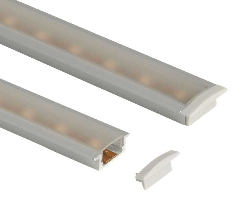 Купить онлайн Алюминиевый профиль Carbest для светодиодных лент, длина 1,5м плоский