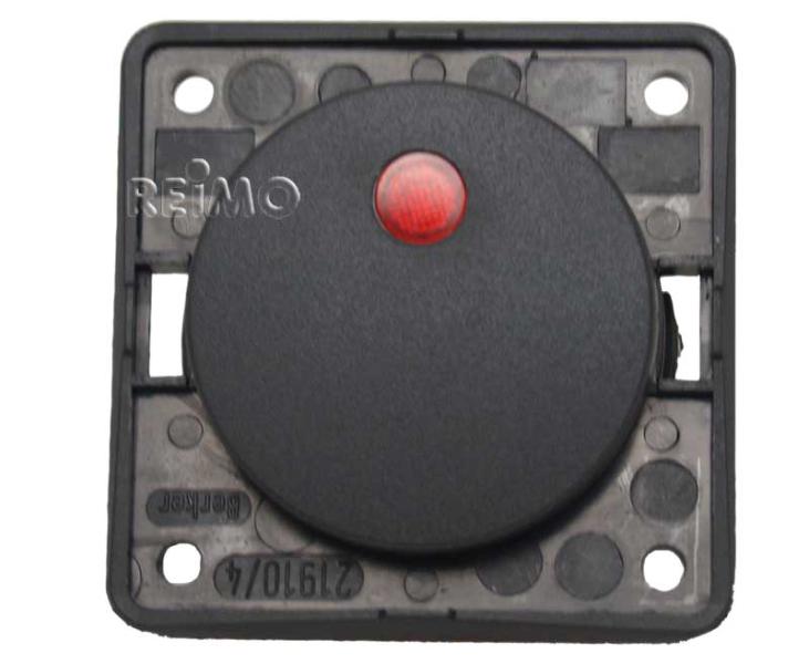 Купить онлайн Кулисный переключатель Berker 12 В, цвет антрацит, с красным светодиодным дисплеем управления