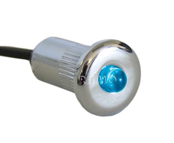 Купить онлайн Встраиваемый светодиодный микропрожектор - синий