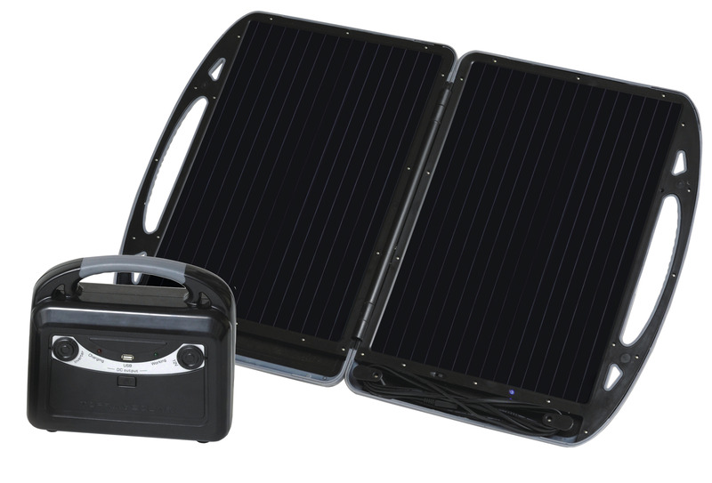 Купить онлайн Мобильный солнечный генератор Carbest с модулем 13Вт и аккумулятором 12В/7А