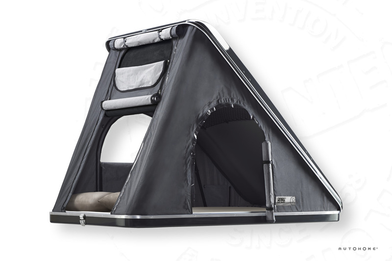 Купить онлайн Крышная палатка AUTOHOME с жесткой оболочкой COLUMBUS VARIANT - SMALL X-Long - Black Storm