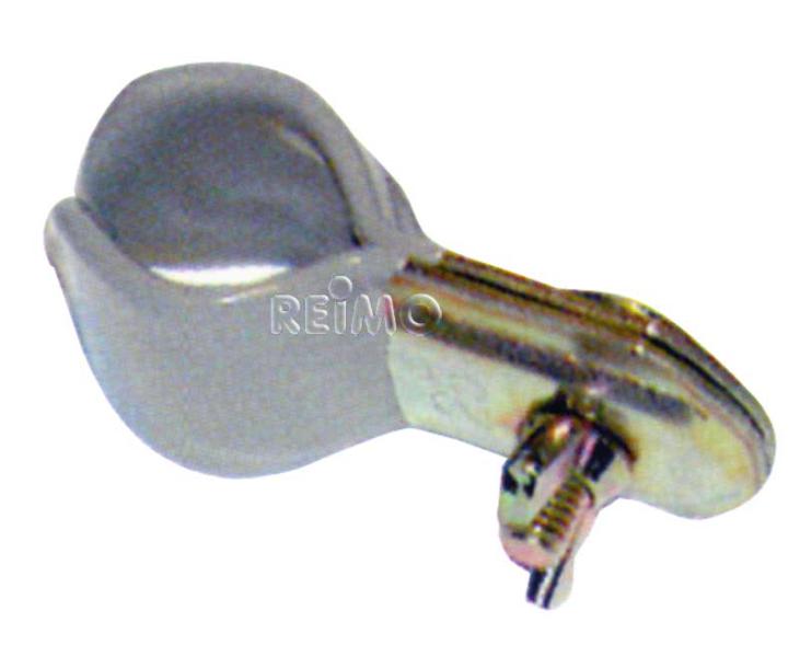 Купить онлайн Обрезиненный хомут с барашковой гайкой и незатянутым винтом