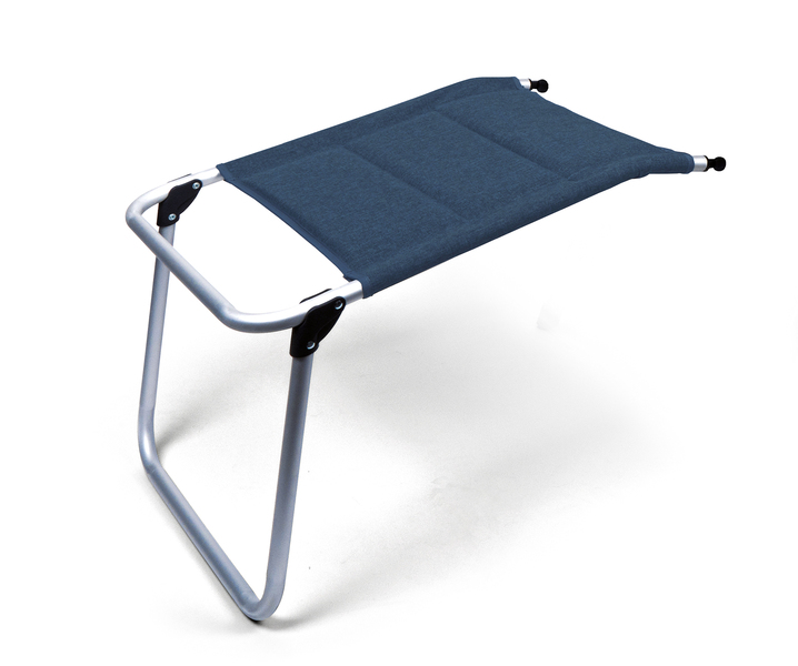 Купить онлайн Подставка для ног MALAGA COMFORT, с обивкой, темно-синий, алюминиевый каркас