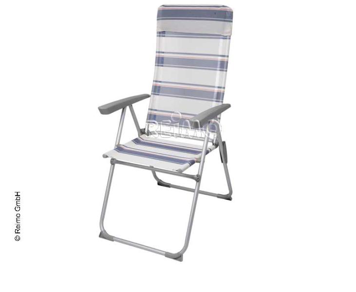 Купить онлайн Туристическое кресло Tortuga 5-позиционное регулируемое. Цвет: бело-сине-красный