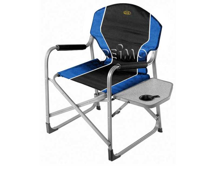 Купить онлайн Стул раскладной Кресло директора Ареццо, со столом, синий / черный