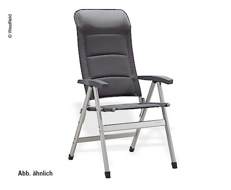 Купить онлайн Кемпинговый стул Pioneer темно-серый - мягкий стул на четырех ножках