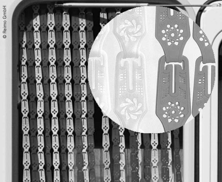 Купить онлайн Занавес дверной Mosaico 60 х 190 см, серый / белый,