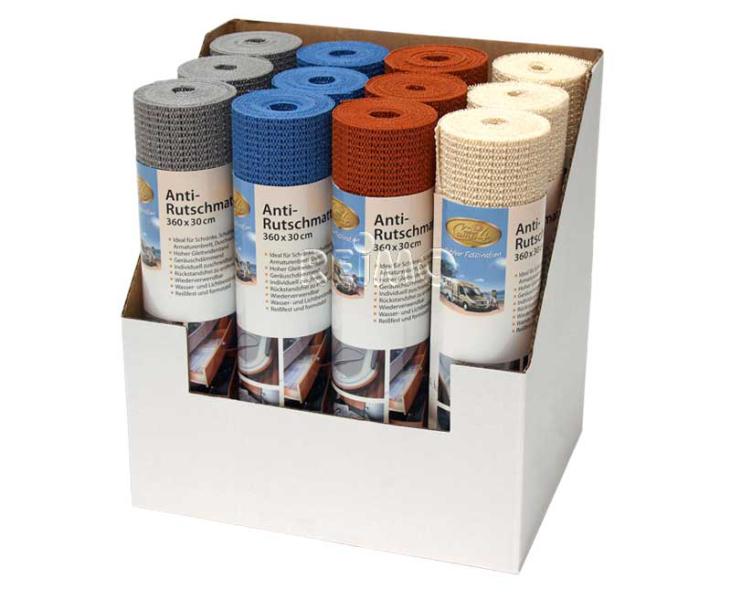Купить онлайн Набор противоскользящих ковриков 30x360см, 12 штук в коробке, 4 цвета, моющиеся
