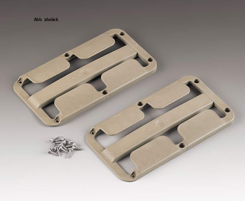 Купить онлайн Набор из 2 подстаканников на ножке светло-серого цвета для 2 стаканов диаметром до 86 мм.