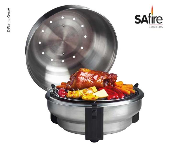 Купить онлайн SAfire Grill and Barbecue Roaster для гриля, запекания и копчения