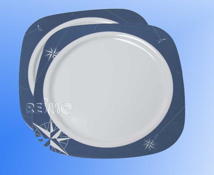 Купить онлайн Набор меламиновых тарелок (Ø 22,5см) Polarstern, 2 предмета