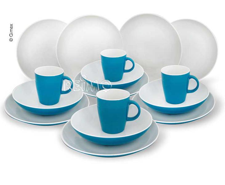 Купить онлайн Кемпинг посуда меламиновая OCEAN для 4 человек, 16 штук