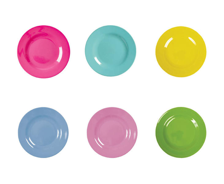 Купить онлайн Набор тарелок RICE 6 шт., Ø20см, 6 цветов